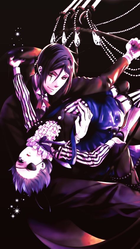 #kuroshitsuji Ciel And Sebastian, Black Butler Wallpaper, Black Butler Comics, Sebastian And Ciel, Ciel X Sebastian, Yes My Lord, Book Of Circus, Black Bulter, Black Butler Sebastian