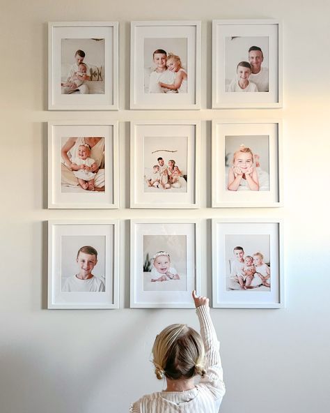 Ikea sized prints Ikea Wall Picture Frames, Ikea Photo Wall Frame Gallery, Ikea Photo Frames Ideas, Ikea Wall Gallery Ideas, Square Photo Gallery Wall, Ikea Frame Wall, Ikea Picture Frame Wall, Ikea Ribba Gallery Wall, Ribba Gallery Wall