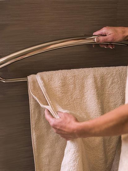 Accessible Bathroom Design, Ada Bathroom, Grab Bars In Bathroom, Accessible Bathroom, Decorating Bathroom, Bathroom Safety, Grab Bar, Aging In Place, Bathroom Remodel Shower