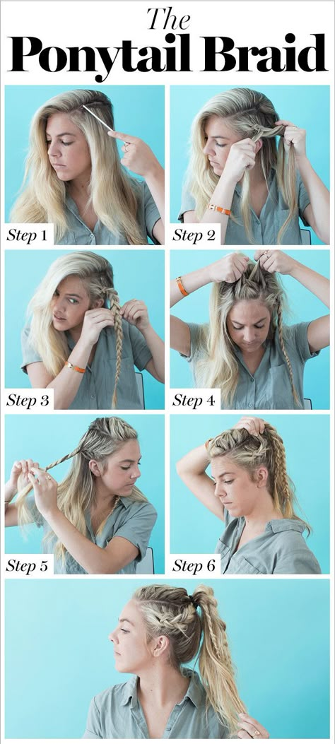 How to Braid Your Own Hair: 8 Cute DIY Hairstyles for Every Hair Type Cute Diy Hairstyles, Come Intrecciare, Braid Your Own Hair, Hairstyles Weave, Braiding Your Own Hair, How To Braid, Viking Hair, Diy Braids, Fishtail Braid