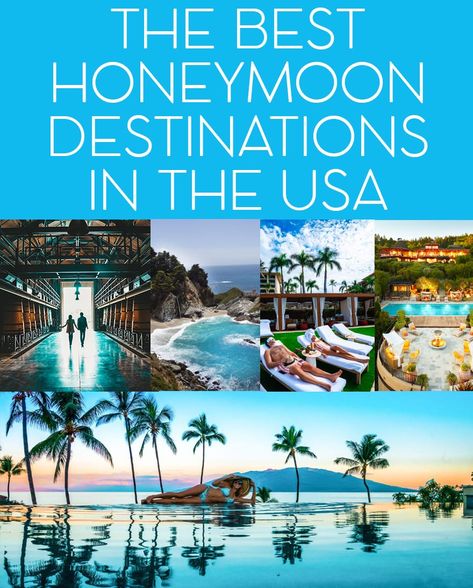 US News & World Report's Ranking of the Best Honeymoon Destinations for 2020 - JetsetChristina Honeymoon In The Us, Honeymoon Destinations Usa, Honeymoon Usa, Places To Honeymoon, Top Honeymoon Destinations, Honeymoon Vacations, Honeymoon Places, Best Honeymoon Destinations, Honeymoon Spots