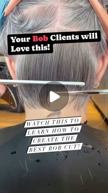 Graduated Bobs Haircuts, Bob Hairstyles From The Back, How To Stack Hair Bob Haircuts, Back Of Short Bob Haircut, Short Bobs Back View, Graduated Bob With Undercut, Grey Pixie Bob Haircut, A Line Pixie Bob, Dramatic Bob Haircut