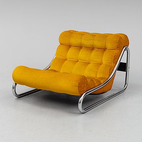 GILLIS LUNDGREN, an 'Impala' easy chair from IKEA, 1970's. - Bukowskis Gillis Lundgren, 70s Chairs, 70s Furniture, 60s Furniture, Ikea Design, Furniture Website, Flat Pack Furniture, Funky Furniture, Ikea Furniture