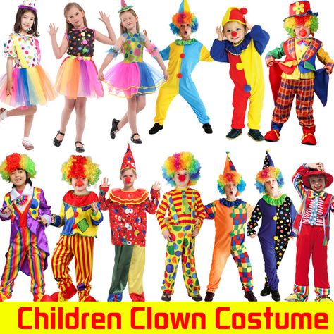 >> Click to Buy << Halloween Costumes Kids Children Circus Clown Costume  Fancy Fantasia Infantil Cosplay Clothing for Boys Girls Party Dress Up  #Affiliate Circus Costume Kids, Boys Clown Costume, Circus Clown Costume, Girl Clown Costume, Halloween Costumes Kids, Dress Up For Boys, Clown Dress, Kids Carnival, Joker Costume