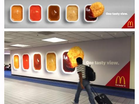 Chicken Mcnuggets, Guerrilla Marketing, Clever Advertising, Billboard Advertising, Ad Of The World, Ad Ideas, 광고 디자인, Creative Advertising Design, Billboard Design