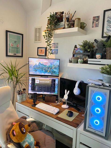 Design Gaming Room, Gamers Aesthetic, Aesthetic Gaming, Aesthetic Game, Gaming Aesthetic, Games Aesthetic, Game Aesthetic, Gaming Design, Gamer Room Decor