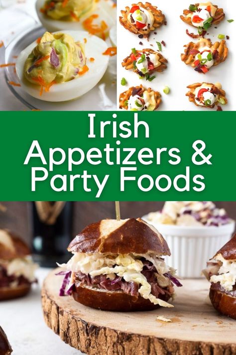 Irish Deviled Eggs, St Patrick’s Day Deviled Eggs, St Patrick’s Day Apps, Irish Party Food, Appetizers Potato, St Patrick Party Food, Elder Activities, Irish Potato Bites, Irish Snacks