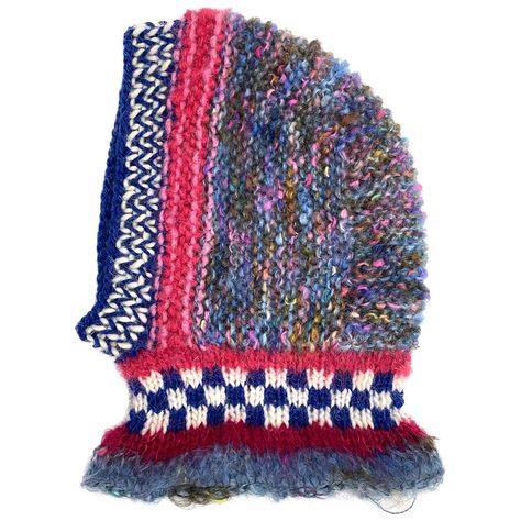 Checkered Beanie, Knit Balaclava, Little Accessories, Knitted Balaclava, Crochet World, Knitted Wit, Crochet Cross, Beautiful Knitting, Chunky Yarn