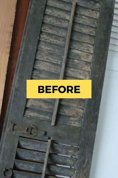 Old Wood Shutters Diy Projects, Antique Shutters Repurposed, Things To Do With Old Doors, Decorating With Old Shutters, Old Shutters Decor, Shutters Inside, Shutters Repurposed Decor, Shutters Diy, Repurposed Home Decor