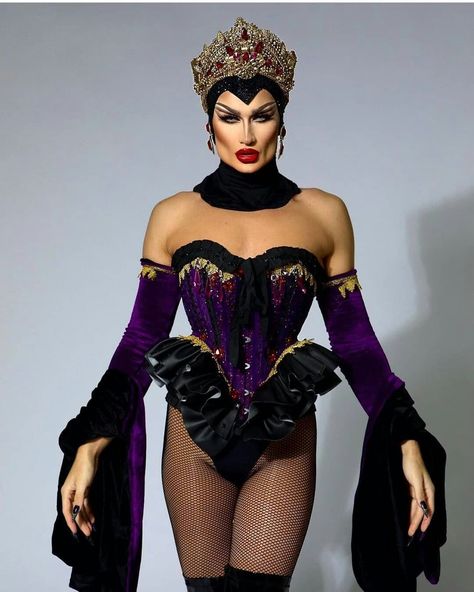 Pageant Looks, Evil Costume, Drag Outfits, Drag Dresses, Drag Queen Costumes, Drag Fashion, Drag Ideas, Best Drag Queens, Drag Queen Outfits