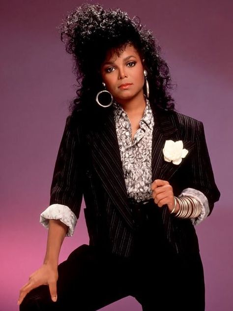 80's Janet -- Power Suit Janet Jackson 80s, 80s Fashion Icons, Jo Jackson, Miss Jackson, Ms Jackson, Dresses By Style, Bright Outfits, Pretty Redhead, 80's Fashion