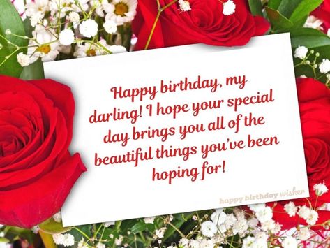 Happy Birthday My Darling, Good Afternoon Blessings, Happy Birthday Darling, Afternoon Blessings, Thank You For Birthday Wishes, Happy 28th Birthday, Wish You Happy Birthday, Birthday Cake Images, Happy New Year Pictures