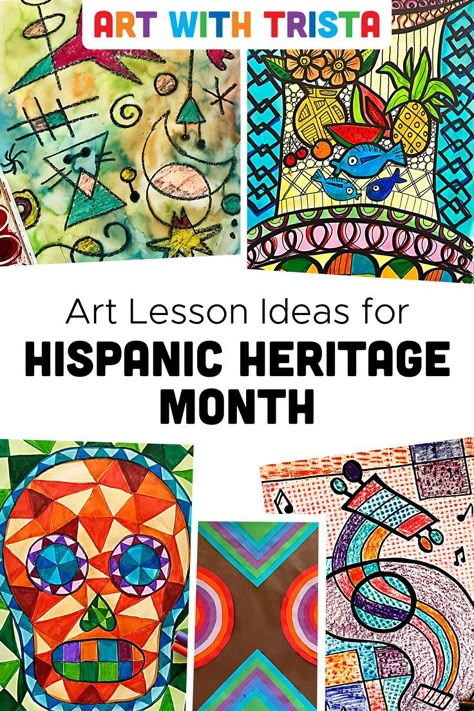 Hispanic History Month, Hispanic Heritage Month Art, Spanish Heritage Month, Hispanic Heritage Month Crafts, Multi Cultural Art, Hispanic Heritage Month Activities, Hispanic Artists, Art Classroom Management, Hispanic Art