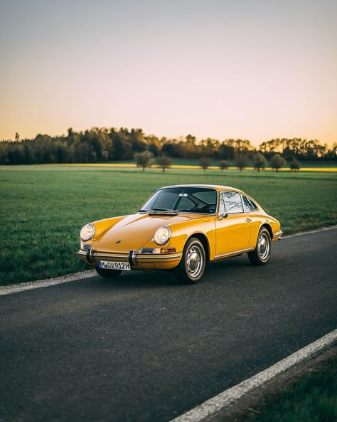 Anders Warming on Instagram: “Bahama Yellow Porsche 912 Repost of @stephan_bauer's amazing shot of my newly restored 912 in spring 2020. Especially in these cold,…” Vintage Porches Car, Old Car Restoration, 1970's Aesthetic, Yellow Porsche, Cannonball Run, Old Porsche, Vintage Porch, Porsche 912, First Cars