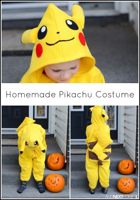 Pikachu Costume Diy, Diy Pikachu Costume, Pokemon Costumes Diy, Pikachu Halloween Costume, Diy Pikachu, Pokemon Halloween Costume, Halloween Costumes For Big Kids, Pikachu Halloween, Pikachu Costume