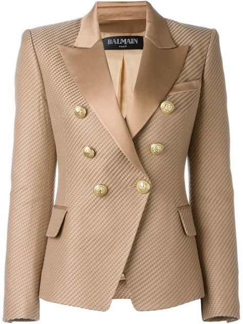 Balmain Jacket, Jacquard Blazer, Balmain Blazer, Blazer Jackets For Women, Beige Blazer, Beige Jacket, Blazer Designs, فستان سهرة, Vintage Blazer