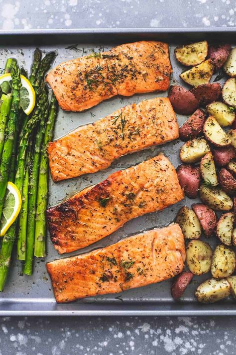 Baked Salmon And Asparagus, Sheet Pan Salmon, Potatoes Dinner, Pan Salmon, Potato Dinner, Sheet Pan Dinners Recipes, Salmon Potato, Healthy Salmon Recipes, Salmon And Asparagus