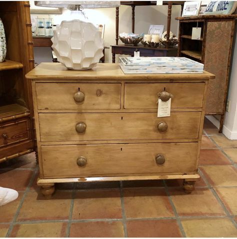 Quick Apartment Update + My New Found Love For Antique English Pine Chests - Lauren Nelson Antique English Pine Furniture, Antique Dresser Bedroom Decor, Antique Pine Dresser, Pottery Barn Table, Future Decor, Antique Pine Furniture, Country Style Furniture, Safari Room, White Linen Curtains