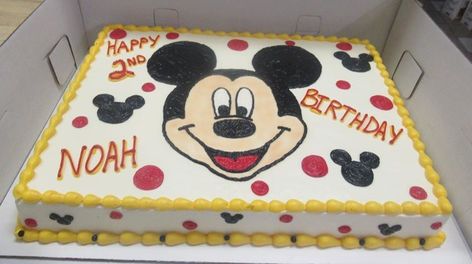 Mickey Mouse Sheet Cake, Mickey Birthday Cakes, Mickey Mouse Birthday Theme, Oh Twodles, Mickey Mouse Birthday Cake, Mouse Birthday Cake, Mickey Mouse Birthday Invitations, Mickey Mouse Themed Birthday Party, Mickey Mouse First Birthday