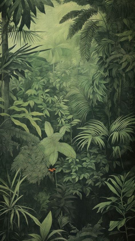 Tropical forest backgrounds vegetation outdoors.  | premium image by rawpixel.com / Benjamas Forest Drawing Background, Swamp Wallpaper, Jungle Art Tropical, Jungle Tapestry, Forest Graphic Design, Tropical Forest Wallpaper, Prehistoric Jungle, Forest Collage, Rainforest Leaves