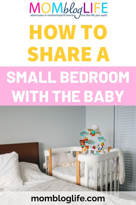 Nursery 1 Bedroom Apartment, Small Shared Nursery With Parents, Small Room With Crib And Bed Ideas, Combined Bedroom And Nursery, Newborn In One Bedroom Apartment, Nursery In The Bedroom, Master Bed Nursery Combo, Nursery One Bedroom Apartment, Nursery In 1 Bedroom Apartment