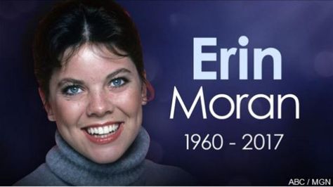 Erin Moran, Joanie Cunningham in "Happy Days," dies at 56 Richie Cunningham, Happy Days Tv Show, Erin Moran, Scott Baio, Celebrities Who Died, Squamous Cell, Ron Howard, Famous Graves, Celebrities Then And Now