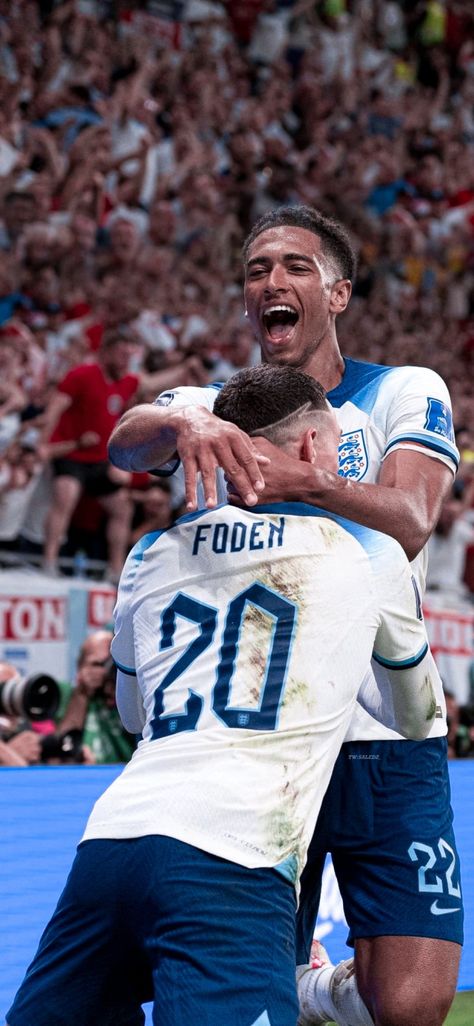 Bellingham And Foden, England Football Wallpaper, England World Cup, Soccer Pro, England National Football Team, England Team, Premier League Teams, Phil Foden, England National Team