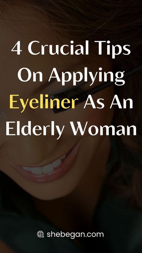 As women age, they often wonder if they should continue to wear eyeliner. After all, many people think that it is only meant for younger women. However, there are many benefits to wearing eyeliner for older women that cannot be ignored. In this article, I will discuss how to choose the right eyeliner suitable for older women, how to apply it correctly, and what to do if you make a mistake. So don’t be afraid to rock the liner look, no matter what your age. Eyeliner Over 40 For Women, How To Apply Eyeliner For Older Women, How To Put Eyeliner, Applying Eyeliner, Makeup Fails, Easy Care Hairstyles, Makeup Tips For Older Women, Makeup For Older Women, Artist Tips