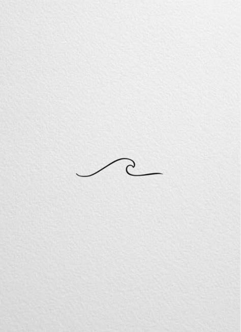 Nature Tattoos Ideas, Wave On Wrist Tattoo, Surf Wave Tattoo, Tiny Wave Tattoo Wrist, Wave Tattoo Ribcage, Waves Minimalist Tattoo, Minimalistic Wave Tattoo, Ocean Wave Tattoo Minimalist, Wave Tattoo Hip