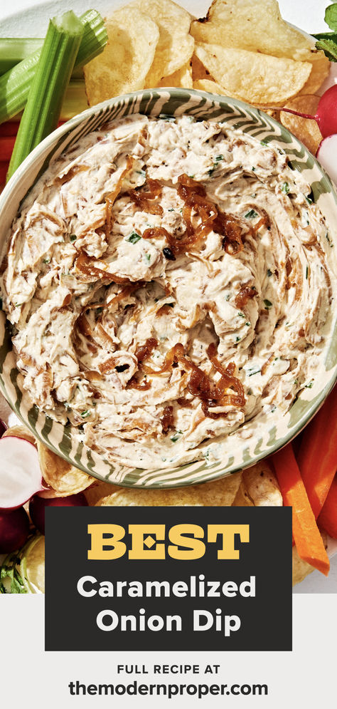 Our homemade caramelized onion dip outshines anything store-bought and is the perfect dip for your next gathering. French Onion Dip Recipe, Cold Dip, Chip Dip Recipes, Cold Dip Recipes, Onion Dip Recipe, Caramelized Onion Dip, Cold Dips, Sour Cream Dip, Easy Dip