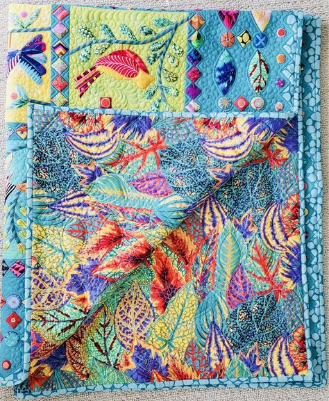 Quilt Kits Precut For Sale, Quilt Kits For Sale, Bed Quilt Patterns, Scrap Fabric Ideas, Kaffe Quilts, Quilt Layouts, Landscape Collage, Vintage Quilts Patterns, Bohemian Quilt