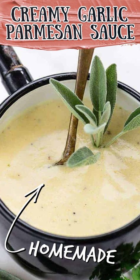 Garlic Parmesan Sauce Recipe, Parmesan Sauce Recipe, Spaghetti Baked, Parmesan Wing Sauce, Creamy Garlic Parmesan Sauce, Parmesan Cheese Sauce, Wing Sauce Recipes, Garlic Sauce Recipe, Chicken Wing Sauces