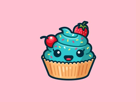 Ms. Cupcake by Alfrey Davilla | vaneltia | Dribbble | Dribbble Sweet Character Design, Alfrey Davilla, Cute Cupcake Drawing, Cupcake Character, Cartoon Cupcakes, Cupcake Illustration, Cupcake Logo, Cupcake Drawing, Cake Drawing