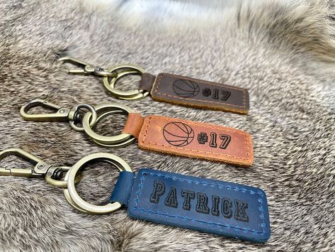 Senior Year Gifts, Senior Football Gifts, Personalized Football Gifts, Football Keychain, Football Team Gifts, Football Banquet, Senior Football, Senior Night Gifts, Leather Keychains