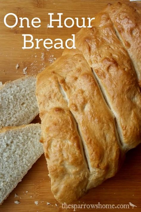 One Hour Bread: Fast & Easy Italian Bread Recipe | The Sparrow's Home Easy Italian Bread, One Hour Bread, Fastest Bread Recipe, Italian Bread Recipe, Easy French Bread Recipe, Easy French Bread, Fast Bread, Italian Bread Recipes, French Bread Recipe