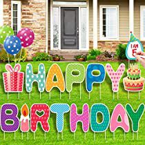 Check this out on Amazon Outdoor Birthday Party Decorations, Encanto Theme, Cupcake 1, Outdoor Birthday Party, Happy Birthday Yard Signs, Birthday Yard Signs, Outdoors Birthday Party, Lawn Decorations, Corrugated Board