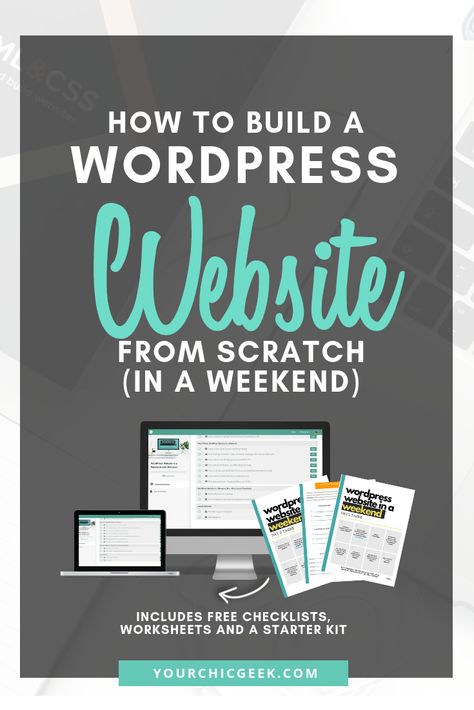 Want to learn how to build a WordPress Website from scratch (in a Weekend)? Consider this your quick start guide + list of essential tasks to complete. Wordpress For Beginners, Learn Wordpress, Start A Website, Quick Start Guide, Website Building, Create Logo, Build A Website, Wordpress Tips, Wordpress Tutorials