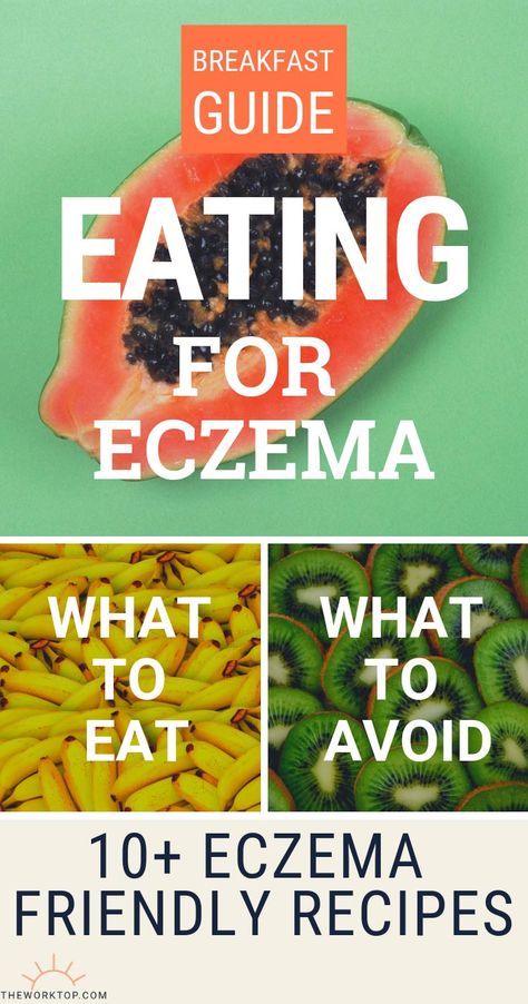 A collection of Eczema Diet Recipes to eat to help your skin glow! If you suffer from eczema, try these foods that are good for your skin. These recipes are suitable for kids and babies, as well as adults. See the recipes on The Worktop. || #eczemadiet #eczema Ezcema Diet, Cucumber Diet, Makanan Diet, Skin Glow, Foods To Avoid, What To Eat, Skin Healing, Best Diets, Food Allergies