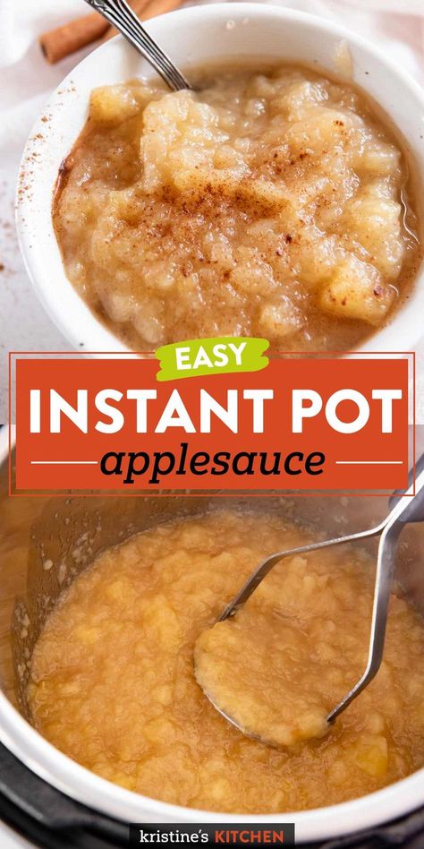 Pressure Cooker Applesauce, Instant Pot Applesauce, Applesauce Recipes, Homemade Applesauce Recipes, Applesauce Recipe, Apple Sauce Recipes, Fall Recipes Healthy, Homemade Applesauce, Healthy Instant Pot Recipes