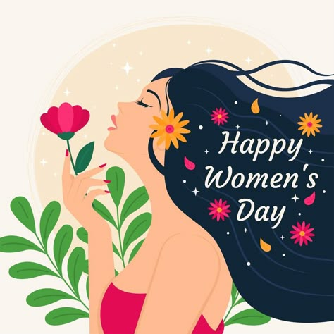 Happy Women's Day Card, Happy Womens Day Quotes, Women's Day Cards, Cake And Flowers, Happy Womens, Womens Month, Happy Woman Day, Women Day, Happy Women's Day