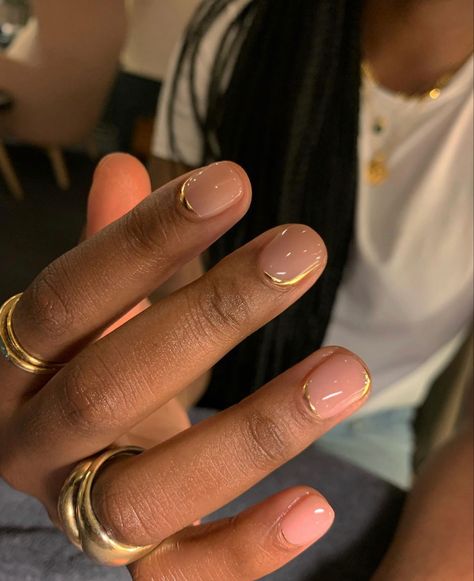 Ashes Of Roses, Natural Nails Manicure, Minimal Nails Art, Mens Nails, Short Gel Nails, Subtle Nails, Daily Nail, Work Nails, Golden Birthday