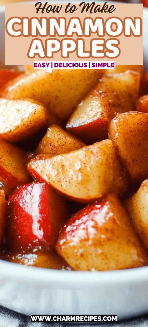 Cinnamon Apples Cinnamon Apples In The Air Fryer, Steamed Cinnamon Apples, Baked Apples And Cinnamon, Baked Apples Stovetop, Chilis Cinnamon Apples, Apple Recipes Crockpot Simple, Two Apple Recipes, Sauteed Apples Cinnamon Healthy, Apples And Cinnamon Stovetop