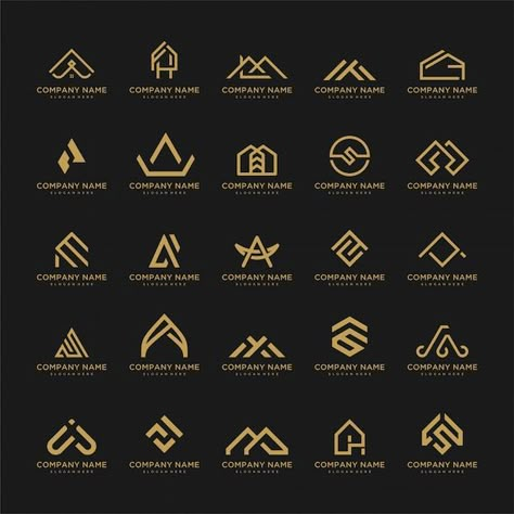 Property Logo Design, Logo Luxe, Construction Logos, Luxe Logo, Icon Logo Design, Property Logo, Architect Logo, Logo Generator, Construction Logo Design