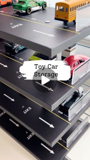 Melissa Kate on Instagram: "Comment CARS for a link! FOLLOW to make sure the link comes through ✅  Sharing the viral parking garage because it's ON SALE 🎉 We just love this one as it can fit in IKEA Kallax cube storage. There are four wooden levels and it doubles as play and storage. Perfect for 1/64 cars like Hot Wheels and Matchbox.   If you're new here, hi I'm Melissa - a mom of two boys 👋 Follow @bymelissakate to make sure the DM comes through and you'll get to stay updated on all our fun activities and finds ✨🎉  #newfinds #amazon #founditonamazon #amazonfinds#toyvideos #amazonmusthaves #satisfying #asmr#amazonfavorites #kids #monstertrucks#toysofinstagram #kidsactivities #toddlermom#hotwheels #matchbox #toddleractivity #toddlerplay#boymom #toddlergiftideas #cars #momtips #toddler#k Hot Wheel Storage For Toddlers, Hot Wheels Parking Garage, Diy Toy Car Storage, Hotwheels Storage, Hot Wheels Storage Ideas, Hot Wheels Garage Diy, Diy Toys Car, Hot Wheels Storage, Ikea Toy Storage