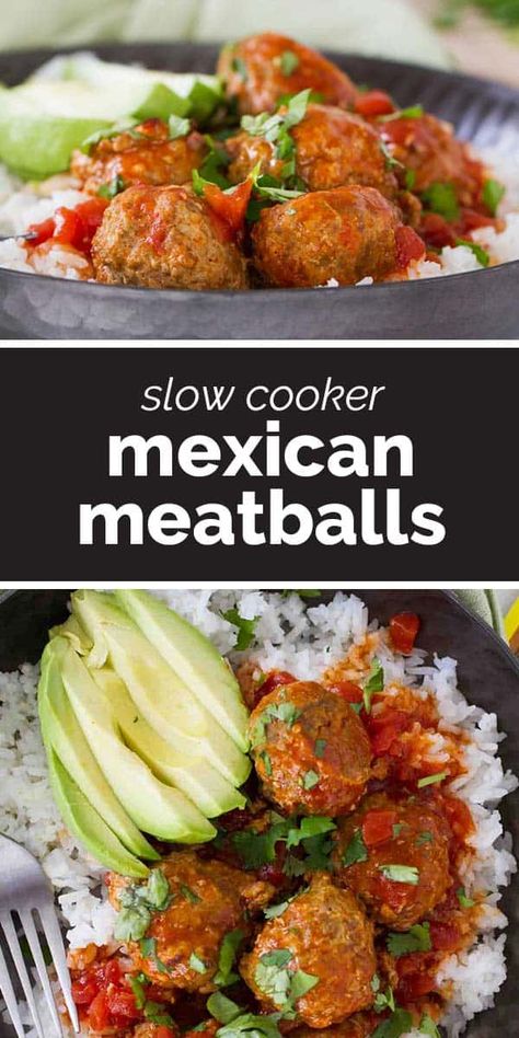 These Mexican Meatballs are taco spiced meatballs that are slow cooked in an easy enchilada sauce. Serve the over rice or tortilla chips or turn them into a Tex-Mex style hoagie sandwich! Enchilada Meatballs Crockpot, Crockpot Treats, Luau Food Ideas, Easy Enchilada Sauce, Enchilada Meatballs, Hoagie Sandwich, Spiced Meatballs, Enchilada Sauce Easy, Mexican Meatballs