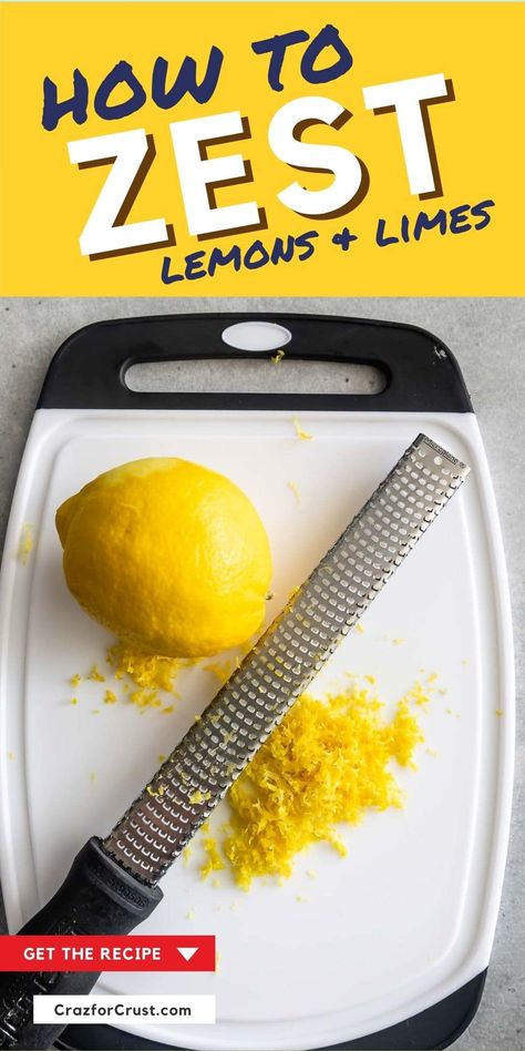 Learn how to zest a lemon for any recipe - with or without a microplane! This method can be used for lime or orange zest too! Use zest in any recipe to add tons of flavor. Oatmeal Cookies Recipes Easy, Lemon Water Health Benefits, Lemon Cake Mix Cookies, Benefits Of Lemon Water, Lemon Juice Benefits, Benefits Of Lemon, Lemon Health Benefits, Lemon Water Benefits, Lemon Cake Mixes