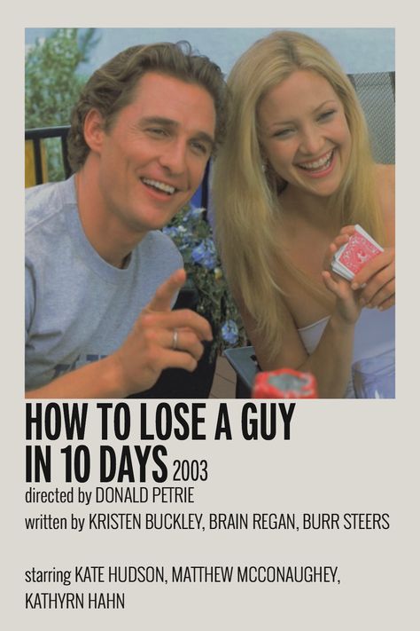 how to lose a guy in 10 days minimalistic movie poster aesthetic room collage Romcom Movies, Iconic Movie Posters, Movie Card, Girly Movies, Film Posters Minimalist, Poster Bedroom, Teen Movies, Film Posters Vintage, Movie Poster Wall