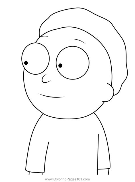 Morty Smith Rick and Morty Coloring Page