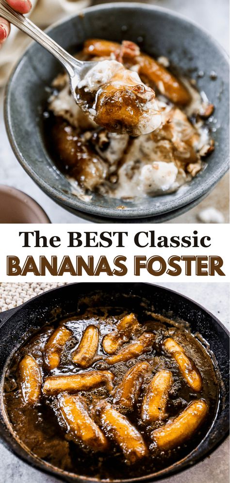 This easy Bananas Foster recipe features delicious caramelized bananas served over vanilla ice cream, making it a show-stopping dessert that’s ready in just 10 minutes! Perfect for impressing guests or satisfying a sweet tooth, this classic banana dessert is quick and simple to prepare. Follow the step-by-step instructions for a memorable dessert that’s perfect for any occasion.