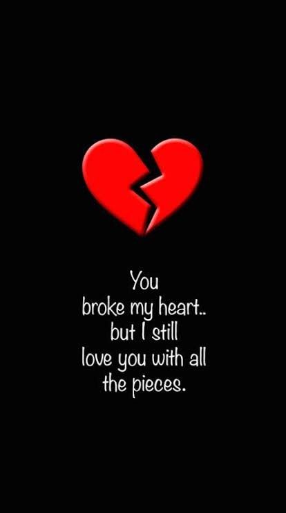 Break Wallpaper, Black Hd, Wallpaper Heart, Iphone Wallpaper For Guys, You Broke My Heart, Heart Quotes Feelings, Heart Images, Breakup Quotes, Still Love You